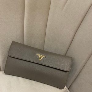 PRADA Large Saffiano Leather Wallet